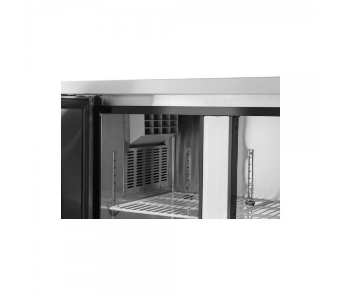Морозильний стіл Hendi 233351 Kitchen Line 600 2-дверний з бічним розташуванням агрегату