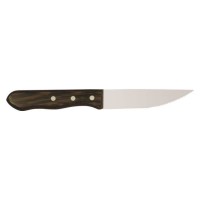 Нож кухонный для стейка с мелкими зубцами L125mm Hendi 841143 деревянная ручка WENGE