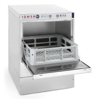 Фронтальна посудомийна машина Hendi 230268 з електронним керуванням 470x(H)710