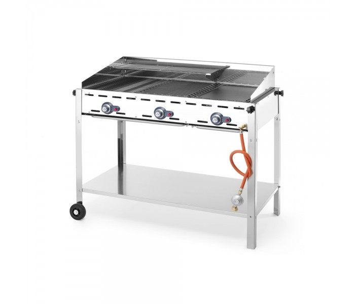 Гриль барбекю Hendi 149591 Green Fire Profi Line-3 горелки газ.