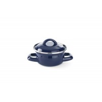 Кастрюля для супов и соусов синяя 0,4 л 210хH95 мм с крышкой Hendi 625804