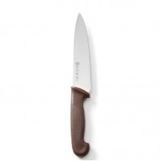 Нож поварской для кухни L18cm Hendi 842669 HACCP коричневая ручка
