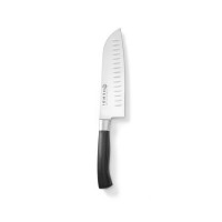 Ніж 180 мм шеф-кухар Santoku Hendi 844274 Profi Line кухонний з грантонами кухарський