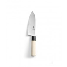 Нож кухонный Santoku L165mm Hendi 845035 деревянная ручка
