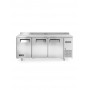 Дополнительное фото №1 - Морозильный стол Hendi 233399 Kitchen Line 600 3-дверный с боковым расположением агрегата