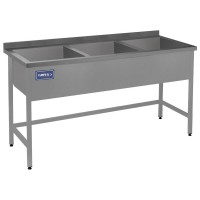 Мойка производственная Кий-В МВ-3С 1800x700x850 Profi 3-х секционная сварная с чашей h300мм