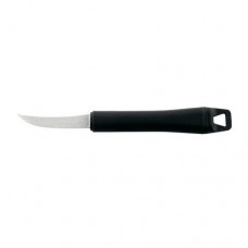 Нож кухонный для овощей Ghidini 126 L4cm изогнутое лезвие черная ручка