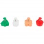 Додаткове фото №3 - Набір форм для нарізки тіста Різдво 4 шт ялинка, кулька, сніговик, пряниковий чоловічок з вишт. Ateco 1 993