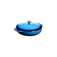 Посуда для тушения с крышкой эмал. чугун синего цвета объем 3,5л d=300 х 50 Lodge EC3СC33