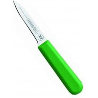 Нож кухонный для чистки и нарезки овощей и фруктов L8cm Mundial G5601-3 зеленая ручка