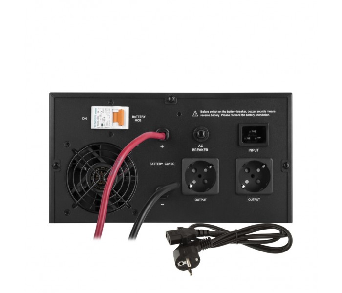 ИБП 1,6 кВт LogicPower LPE-B-PSW-2300VA+ 1-40A с правильной синусоидой 24V
