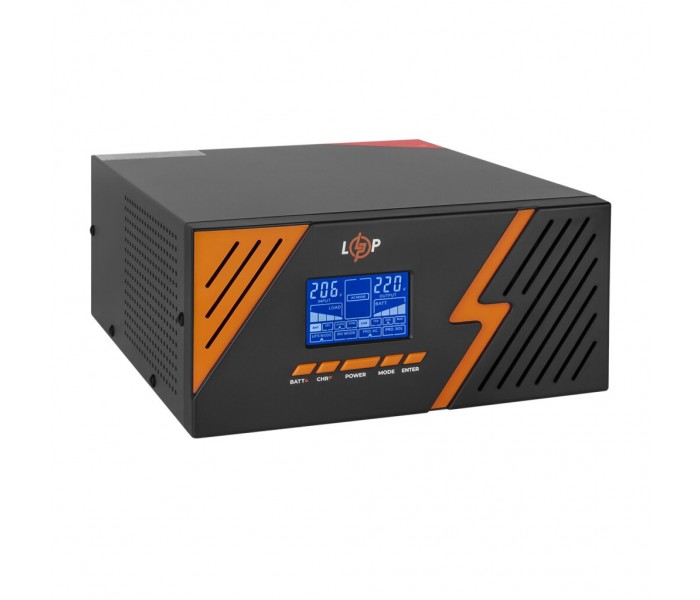ИБП 1,05 кВт LogicPower LPM-PSW-1500VA Black с правильной синусоидой 12V