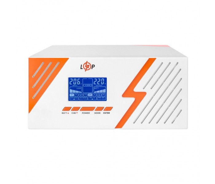 ДБЖ 1,05 кВт LogicPower LPM-PSW-1500VA White з правильною синусоїдою 12V