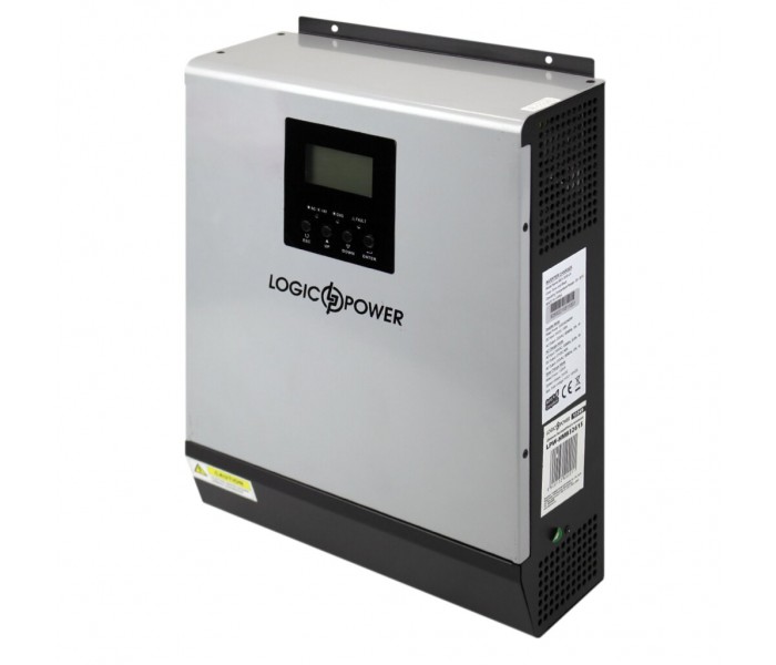 Гібридний сонячний інвертор 2,4 кВт ДБЖ LogicPower LPW-HMB-32615-3000VA 24V 60A MPPT 60-115V