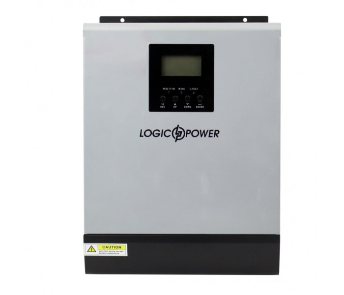 Гібридний сонячний інвертор 2,4 кВт ДБЖ LogicPower LPW-HMB-32615-3000VA 24V 60A MPPT 60-115V