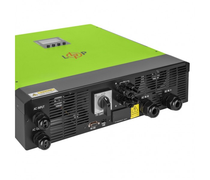 Гібридний сонячний інвертор 5,5 кВт ДБЖ LogicPower LPW-VHY-G5532-5500VA 48V 60A MPPT 120-450V ON-OFF GRID