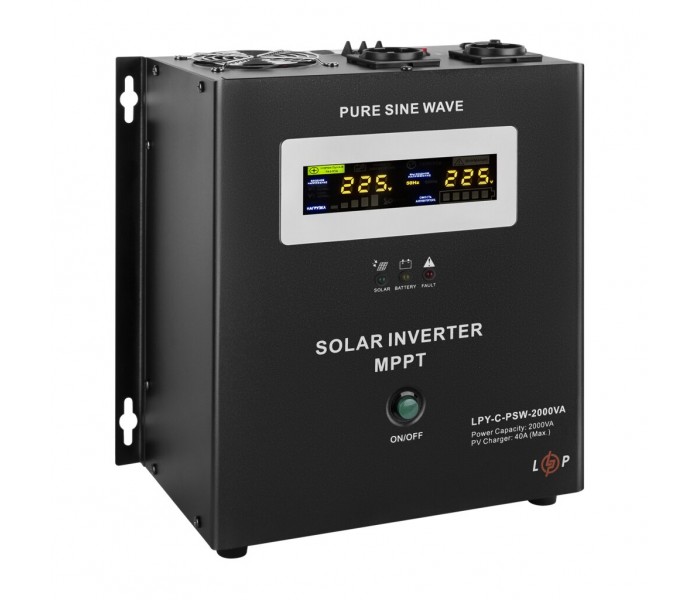 Сонячний інвертор 1,4 кВт ДБЖ LogicPower LPY-C-PSW-2000VA MPPT24V