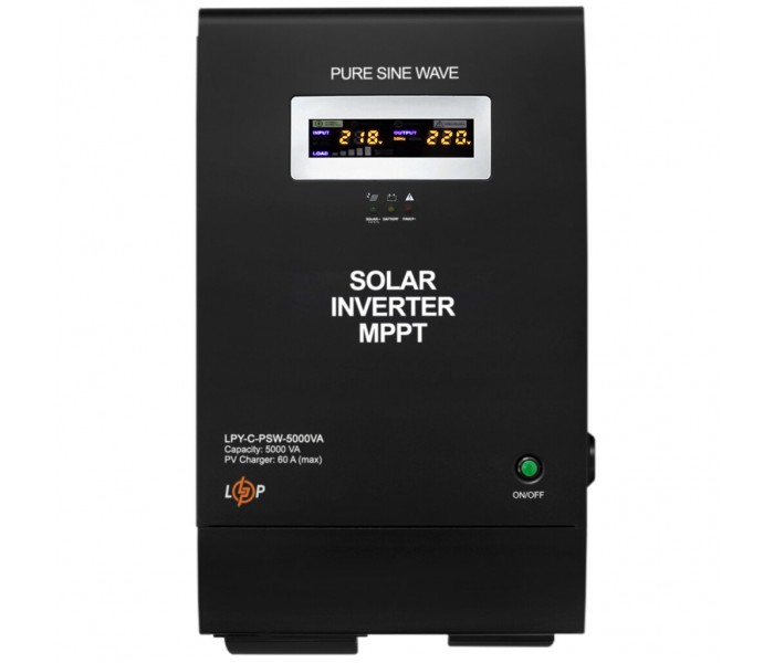 Сонячний інвертор 3,5 кВт ДБЖ LogicPower LPY-C-PSW-5000VA MPPT48V