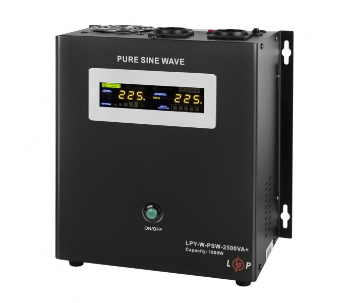 ИБП 1,8 кВт LogicPower LPY-W-PSW-2500VA+17A/31A для LiFePO4 с правильной синусоидой 24V