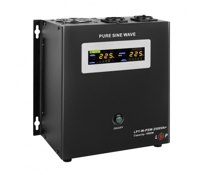 ИБП 1,8 кВт LogicPower LPY-W-PSW-2500VA+17A/31A для LiFePO4 с правильной синусоидой 24V