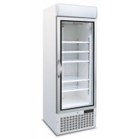 Холодильник Tecfrigo POLO450BTVSPOT Black зі скляними дверима