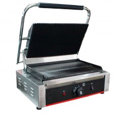 Гриль контактный EWT INOX CGR811E рифленный