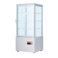 Шкаф-витрина холодильная 78 л EWT INOX RT78B white