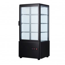 Шкаф-витрина холодильная 78л EWT ​​INOX RT78B black