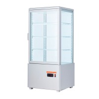 Холодильный шкаф-витрина 78л EWT Inox RT78B white