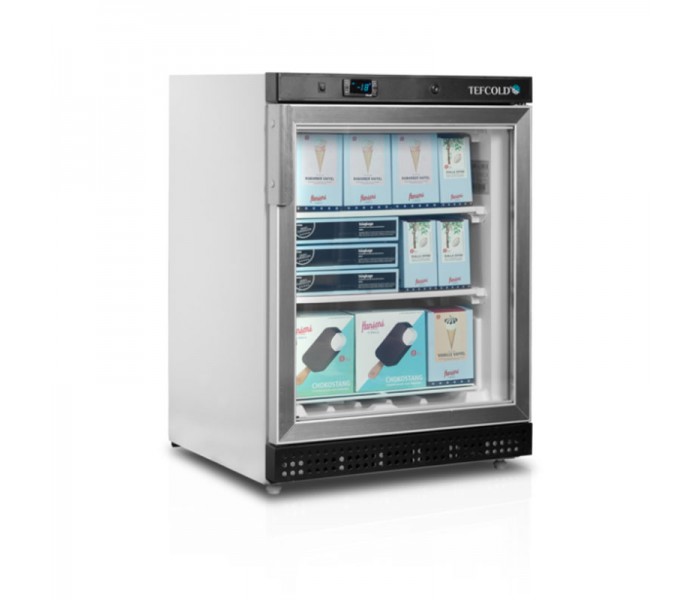 Морозильна шафа 200 л Tefcold UF200G зі скляними дверима