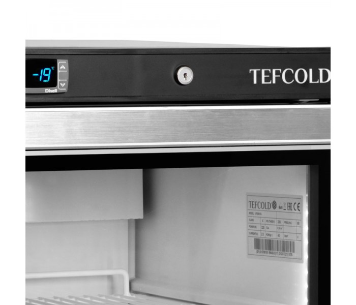 Морозильный шкаф 200 л Tefcold UF200VG со стеклянной дверью