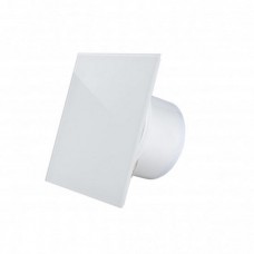Дизайнерский вентилятор 100 м.куб. Mmotors MMP UE 100 в ванную панель стекло белое бесшумный энерго-эффективный 