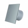 Дополнительное фото №1 - Дизайнерский вентилятор 169 м.куб. Mmotors MMP 100 в ванную стекло светло-серый с каплями