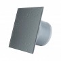 Дополнительное фото №1 - Дизайнерский вентилятор 169 м.куб. Mmotors MMP 100 в ванную стекло темно-серый с каплями