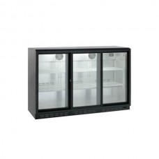 Шафа барна холодильна 314 л Hurakan HKN-GXDB315-SL зі скляними дверима