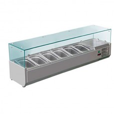 Холодильная витрина Hurakan HKN-GXD1400GC настольная со стеклом