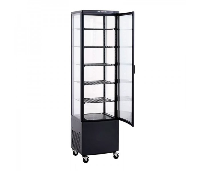 Холодильная витрина 278 л Hurakan HKN-UPD278B BLACK