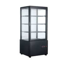 Холодильна вітрина 78 л Hurakan HKN-UPD78B black