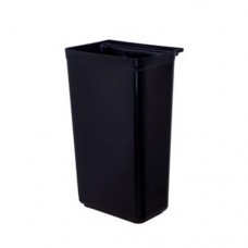 Ящик для збору сміття до сервісної візку One Chef чорний пластик 33.5х23.1х44.5см