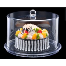 Підставка для торта з кришкою акрил 34.5х34.5х24 см