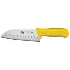 Нож сантоку STAL L18cm Winco KWP-70Y желтая пластиковая ручка