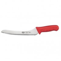 Нож для хлеба STAL L22cm Winco KWP-92R пластиковая красная ручка
