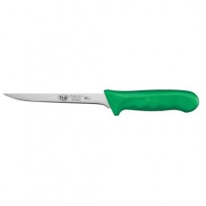 Нож обвалочный STAL L15cm Winco KWP-61G зеленая пластиковая ручка