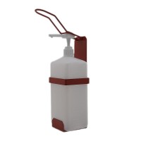 Локтевой дозатор SK EDW1К WB красный c емкостью 1L для мыла и антисептика