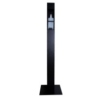 Напольный локтевой дозатор SK EDF1K WB черный c емкостью 1L для мыла и антисептика