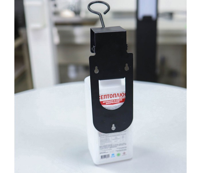 Локтевой дозатор SK EDW2K WS Mini+ черный c антисептиком Септоплюс-ультра 1L