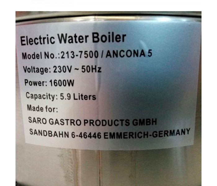 Водонагреватель 5 л Saro ANCONA 5