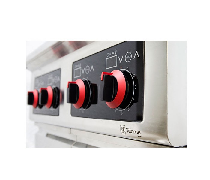 Индукционная плита 4-х конфорочная Tehma Modular TMI 4xD4 800х720х850 4 кВт напольная с дверью