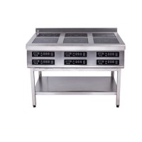 Індукційна плита 6-ти конфоркова Tehma 1177х900х850мм 6x3,5 кВт підлогова