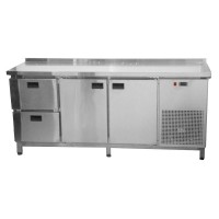 Холодильный стол Tehma 2 двери / 2 выдвижных ящика 350 л